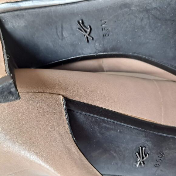 Kenneth Cole New York Tan Leather Pointed Toe Stiletto Heel Pumps Women Size 8.5 - Picture 9 of 10